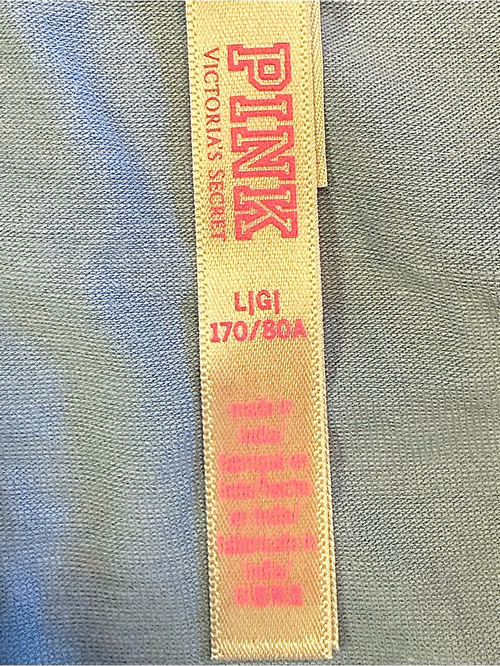 PINK Victoria's Secret Red & Light Blue Cotton Bikini Panty Set - Picture 15 of 16